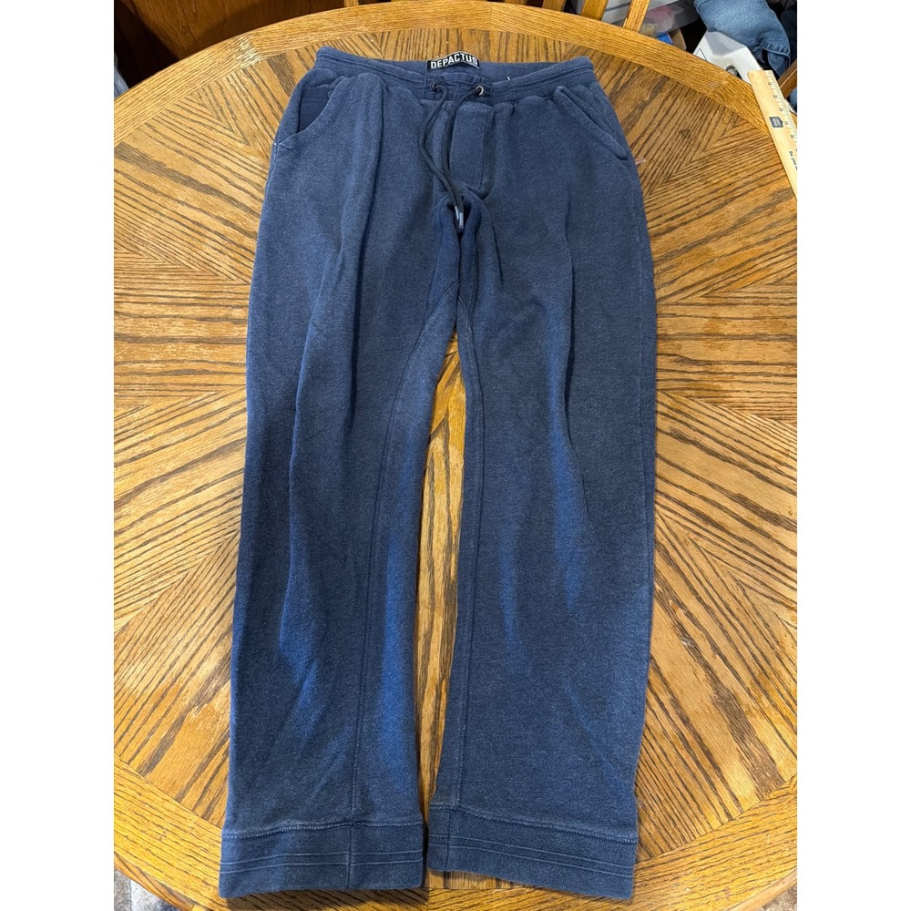 Depactus Mens Navy Blue 100% Cotton French Terry Sweatpants AM070005 Fall 15